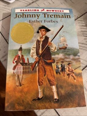 Johnny Tremain by Esther Forbes - Illustrated Hardcover (Yearling/Newbery)